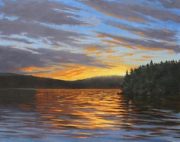 Algonquin Sunset 32x40 Oil on Panel