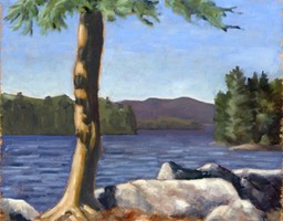 Canoe Lake Spring Oil on Panel