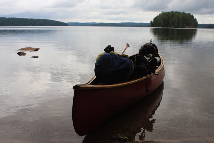 My Canoe Loaded on Big Trout Lake